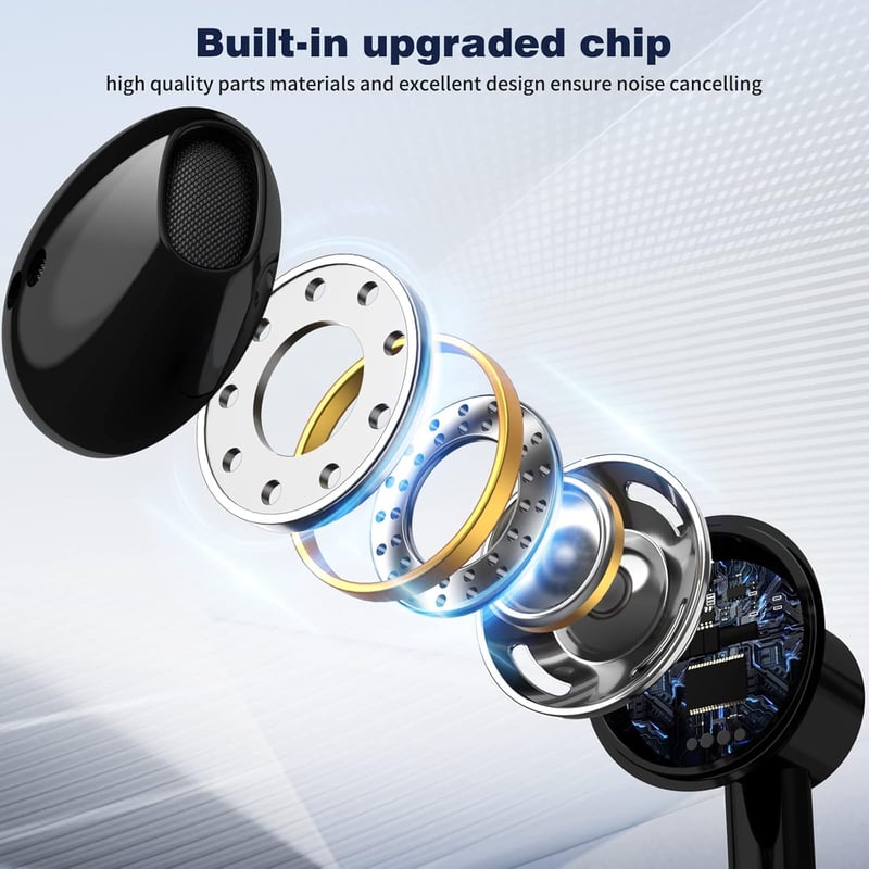 ASKUBSKU 3.5mm Jack Fülhallgató Mikrofonnal Samsung A14 A13 A23 Xiaomi Redmi Note