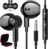 ASKUBSKU 3.5mm Jack Fülhallgató Mikrofonnal Samsung A14 A13 A23 Xiaomi Redmi Note 1
