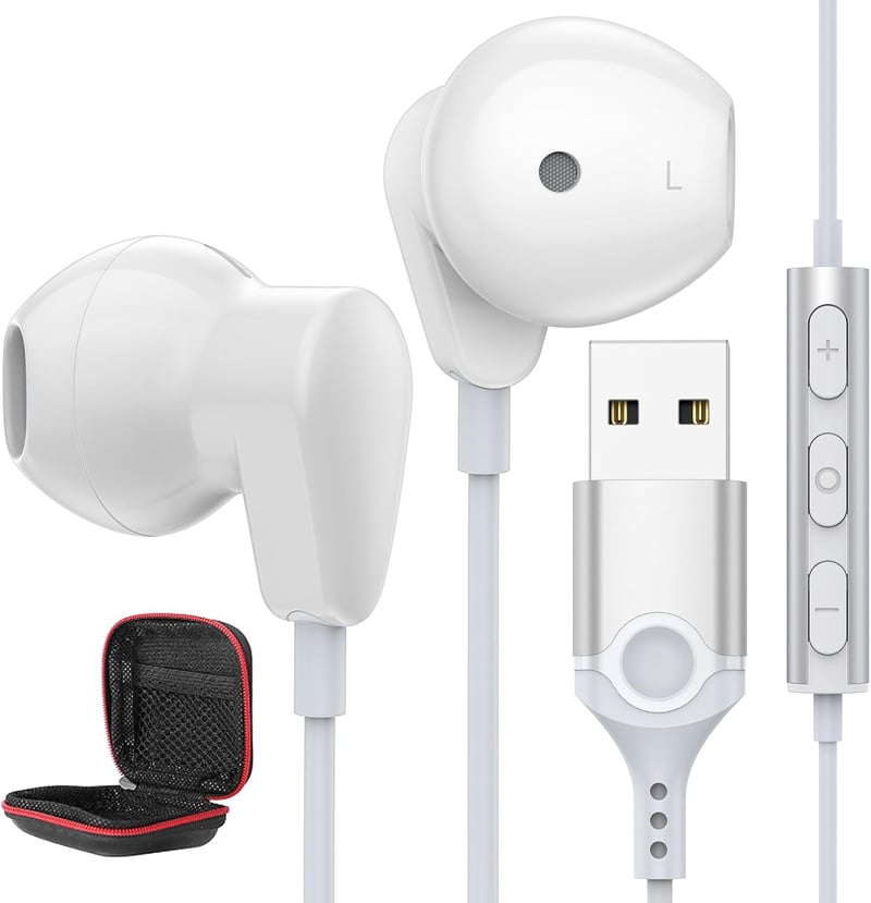 ASKUBSKU USB Fejhallgató Mikrofon Zajszűrés Gamer Laptop PC Irodai Streaming