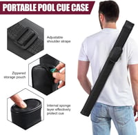 ASMPCUE biliárddákó kanadai juharból, 13 mm csúcs - sötétpiros - 58", 20 oz 6