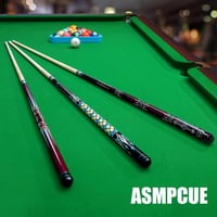 ASMPCUE biliárddákó kanadai juharból, 13 mm csúcs - sötétpiros - 58", 20 oz 7