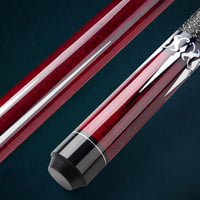 ASMPCUE biliárd dákó keményfából, 13 mm csúcs, 1/2 osztott - piros 5