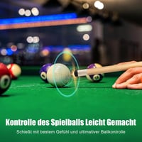 ASMPCUE biliárd dákó keményfából, 13 mm csúcs, 1/2 osztott - piros 7
