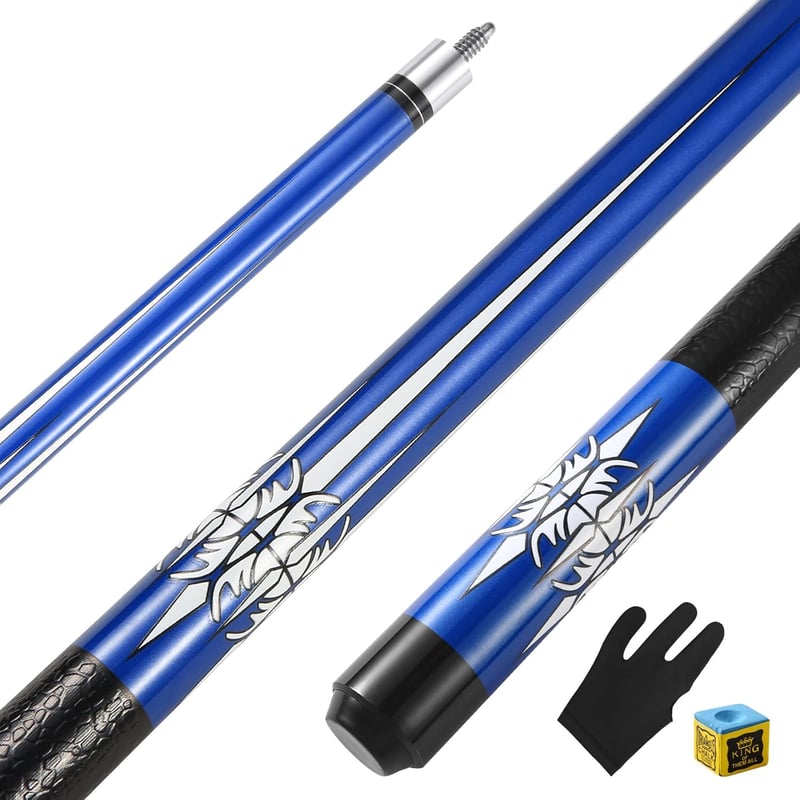 ASMPCUE 58 Inch Biliárd Cue 13mm Profi Billiárd Dákó Keményfából