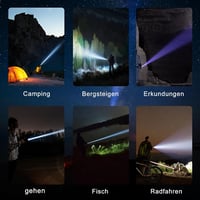 ASORT 990000 Lumen USB Töltős Taktikai Lámpa, Vízálló, 10 Üzemmód, Zoomolható 8