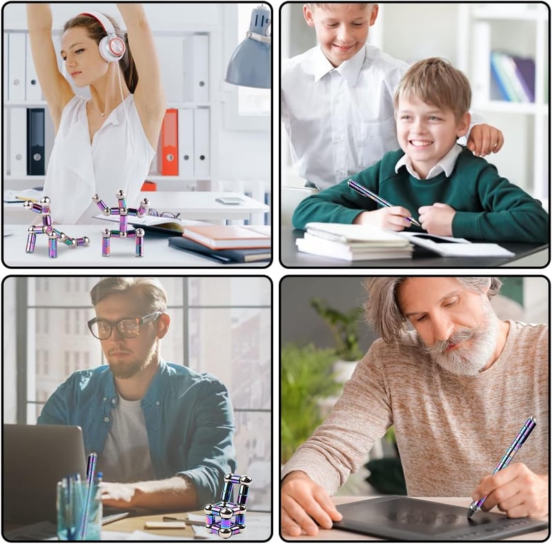 ASORT Crushmetric Jiki mágneses stresszoldó toll alakú ujjjáték