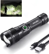 ASORT LED Lámpa 30000 Lumen XHP199 Taktikai Zoomható USB-C Vízálló Kempingezéshez 1