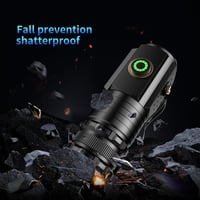 ASORT LED Zseblámpa 5000 Lumen Újratölthető 5 Üzemmód Vízálló Kemping Túrázás - Black 7