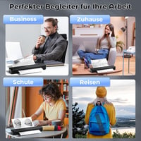 ASprink P831 Mobil Nyomtató A4 - Hordozható Bluetooth Termál Nyomtató Kétoldalas Nyomtatással, Okostelefonokkal Kompatibilis - Fekete 8