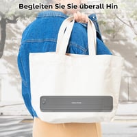 ASprink P831 Mobil Nyomtató A4 - Hordozható Bluetooth Termál Nyomtató Kétoldalas Nyomtatással, Okostelefonokkal Kompatibilis - Fekete 7