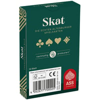 Karty na skat ASS Altenburger FSC, francúzske symboly, biele, v skladacej škatuľke 3