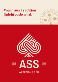 Karty na skat ASS Altenburger FSC, francúzske symboly, biele, v skladacej škatuľke 8