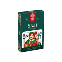 Karty na skat ASS Altenburger FSC, francúzske symboly, biele, v skladacej škatuľke 1