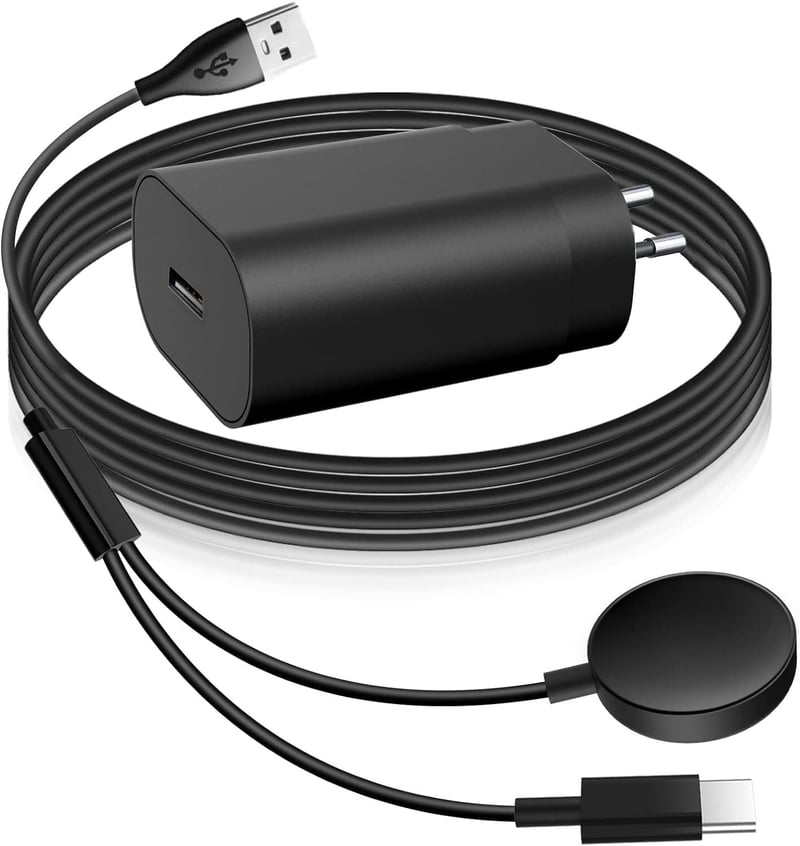 AST 2 az 1-ben mágneses töltőkábel Samsung Galaxy Watch 6/5/4/3 órákhoz és S22/21/20 telefonokhoz - 1,2m USB-C adapter

AI: AST 2 az 1-ben m