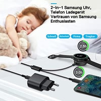 AST 2 az 1-ben mágneses töltőkábel Samsung Galaxy Watch 6/5/4/3 órákhoz és S22/21/20 telefonokhoz - 1,2m USB-C adapter

AI: AST 2 az 1-ben m 5