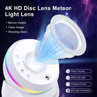 Astarama 4K HD planetáriumi projektor, hviezdna obloha, nočné svetlo s časovačom a dynamickým projektorom galaxií a meteorov 4