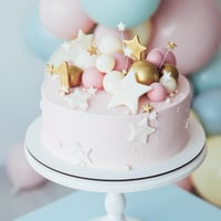 ASTARON 20 ks tortových dekorácií, guličiek, ozdôb na tortu, mini balóniky na zdobenie torty na svadbu, oslavu bábätka a narodeniny, svetloružové 4
