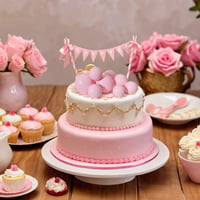 ASTARON 20 ks tortových dekorácií, guličiek, ozdôb na tortu, mini balóniky na zdobenie torty na svadbu, oslavu bábätka a narodeniny, svetloružové 5