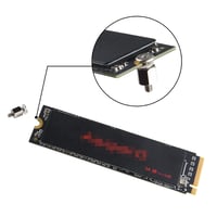 ASTARON M.2 NVMe SSD rögzítő csavar készlet 2.0x5 mm ASUS alaplaphoz 6