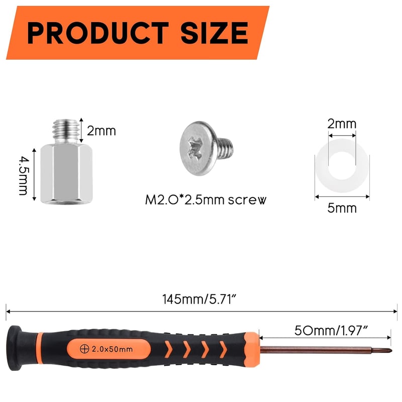 ASTARON M.2 NVMe SSD rögzítő csavar készlet 2.0x5 mm ASUS alaplaphoz