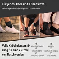 Astorn fekete nag y méretű bokaszorító kompressziós zokni Achilles-ín támogatással futáshoz és mindennapi használatra 6