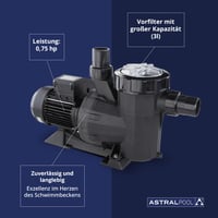 Bazénové čerpadlo Astralpool Victoria Plus 11 m³/h 230 V – Účinné obehové čerpadlo pre domáce bazény 5