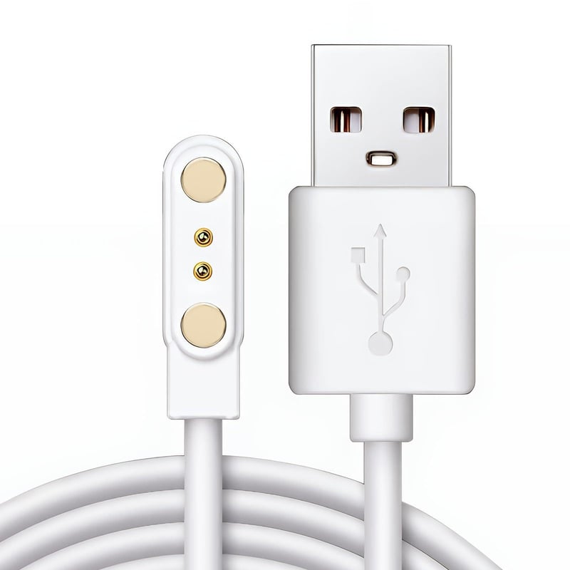 Astraveo univerzálny magnetický USB nabíjací kábel pre detské inteligentné hodinky, 2-pinový, rozstup pinov 2,84 mm