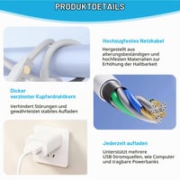 Astraveo univerzálny magnetický USB nabíjací kábel pre detské inteligentné hodinky, 2-pinový, rozstup pinov 2,84 mm 5