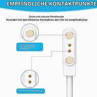 Astraveo univerzálny magnetický USB nabíjací kábel pre detské inteligentné hodinky, 2-pinový, rozstup pinov 2,84 mm 6