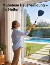 AstroAI čistič autoklá na čelné sklo so 4 mikrovláknovými návlekmi a teleskopickou rukoväťou 8
