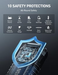 AstroAI P12 6000A autó indítóakkumulátor 12V benzin dízel motorkerékpár LED 4