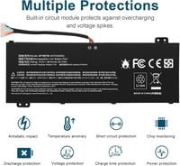ASUNCELL 15.4V 58.75Wh Acer Nitro 5 AN515 AN517 Nitro 7 A715 Laptop Akkumulátor - AP18E7M 8