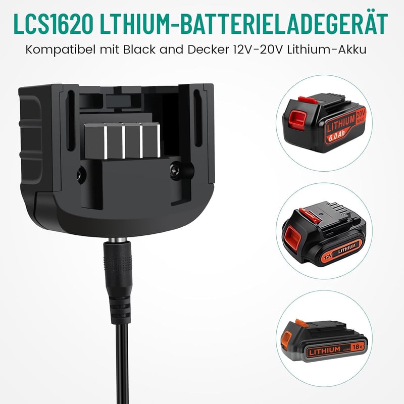 ASUNCELL 18V/20V Gyors Akkumulátor Töltő Black & Decker BL2018 BL1518 LBXR20 LB20 LBX20 LBX4020 Kompatibilis Szerszám Töltő