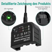 ASUNCELL 18V/20V Gyors Akkumulátor Töltő Black & Decker BL2018 BL1518 LBXR20 LB20 LBX20 LBX4020 Kompatibilis Szerszám Töltő 6