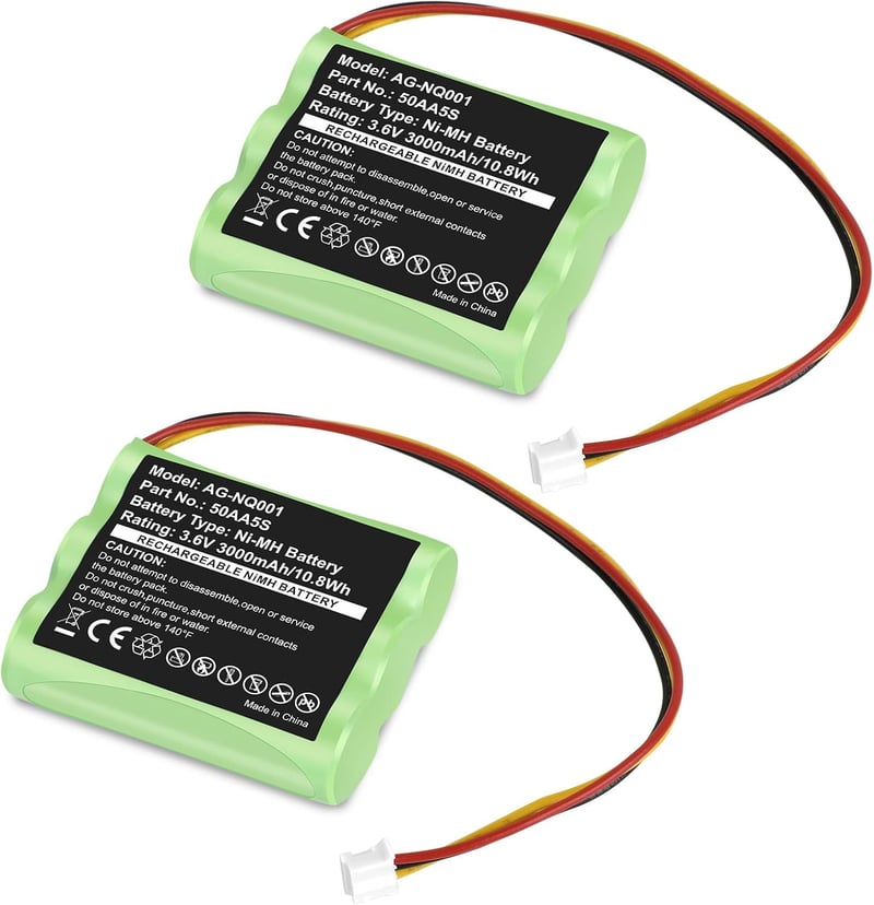 ASUNCELL 2 darabos 3000 mAh akkumulátor csomag Toniebox hangszóróhoz, 3.6V NiMH újratölthető elem Tonies zenedobozhoz