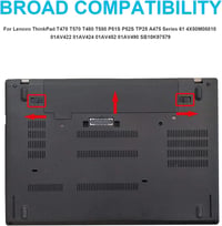 ASUNCELL 24Wh Laptop Akkumulátor Lenovo ThinkPad T470 T570 T480 T580 P51S P52S 6
