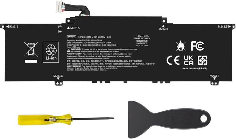ASUNCELL 51Wh 11.55V BN03XL HP Envy X360 13-AY 15 Pavilion 14-eh Laptop Akkumulátor