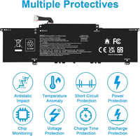 ASUNCELL 51Wh 11.55V BN03XL HP Envy X360 13-AY 15 Pavilion 14-eh Laptop Akkumulátor 4