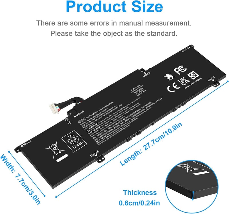ASUNCELL 51Wh 11.55V BN03XL HP Envy X360 13-AY 15 Pavilion 14-eh Laptop Akkumulátor
