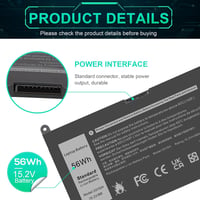 ASUNCELL 56WH 15.2V Laptop Akkumulátor Dell Inspiron 17 7000 15 7577 Sorozathoz 6