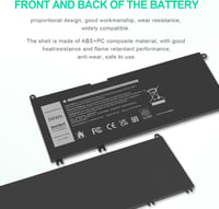 ASUNCELL 56WH 15.2V Laptop Akkumulátor Dell Inspiron 17 7000 15 7577 Sorozathoz 9