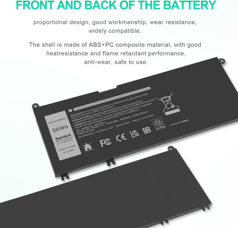 ASUNCELL 56WH 15.2V Laptop Akkumulátor Dell Inspiron 17 7000 15 7577 Sorozathoz