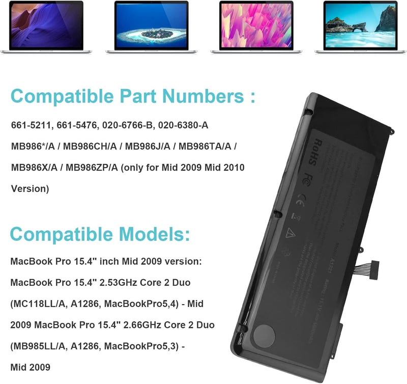 ASUNCELL A1286 A1321 MacBook Pro 15" akkumulátor - MB985 MB986 MC118 kompatibilis