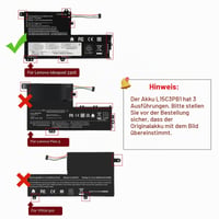 ASUNCELL L15C3PB1 Batéria do notebooku Lenovo IdeaPad 330S-14AST 330S-14IKB 330S-15ARR 330S-15AST 330S-15IKB GTX1050 Series 11,4V 51Wh L15M3PB0 5B10Q39202 L15L3PB0 5