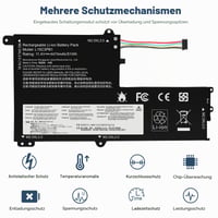 ASUNCELL L15C3PB1 Batéria do notebooku Lenovo IdeaPad 330S-14AST 330S-14IKB 330S-15ARR 330S-15AST 330S-15IKB GTX1050 Series 11,4V 51Wh L15M3PB0 5B10Q39202 L15L3PB0 8
