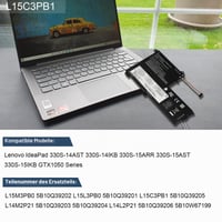 ASUNCELL L15C3PB1 Batéria do notebooku Lenovo IdeaPad 330S-14AST 330S-14IKB 330S-15ARR 330S-15AST 330S-15IKB GTX1050 Series 11,4V 51Wh L15M3PB0 5B10Q39202 L15L3PB0 3