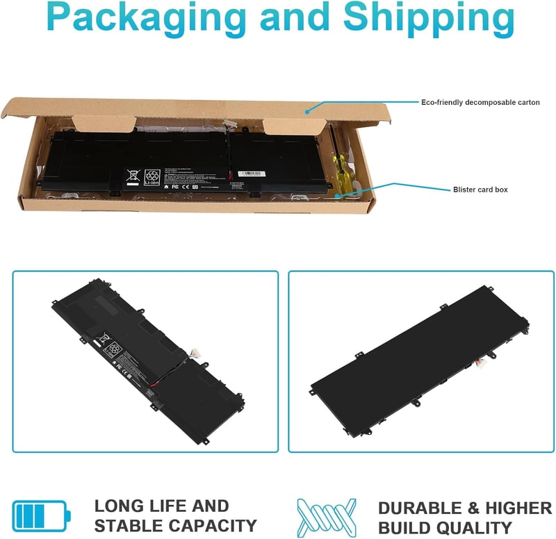 ASUNCELL SU06XL Laptop Akkumulátor 11.55V/84.08Wh HP Spectre X360 15-DF Sorozathoz - Kompatibilis HSTNN-DB8W L29048-271 Modellekkel