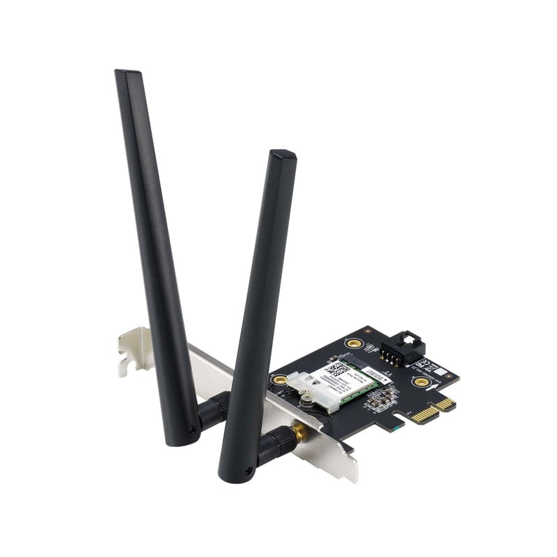 ASUS PCE-AXE5400 WiFi 6E PCI-E adaptér – Bezdrôtová sieťová karta, Tri-Band, 5400 Mbps