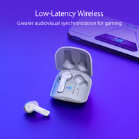 Herné bezdrôtové slúchadlá do uší ASUS ROG Cetra True Wireless Moonlight White – ANC, 27-hodinová výdrž batérie, bezdrôtové nabíjanie, dotykové ovládanie 2