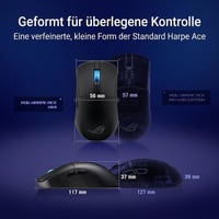 Herná myš ASUS ROG Harpe Ace Mini Ultralight – 49 g, 42 000 DPI, snímač AimPoint Pro, bezdrôtová 8000 Hz, čierna 3